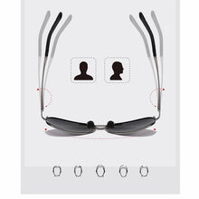 Load image into Gallery viewer, Aviation Metal Frame Polarized Sunglasses Men